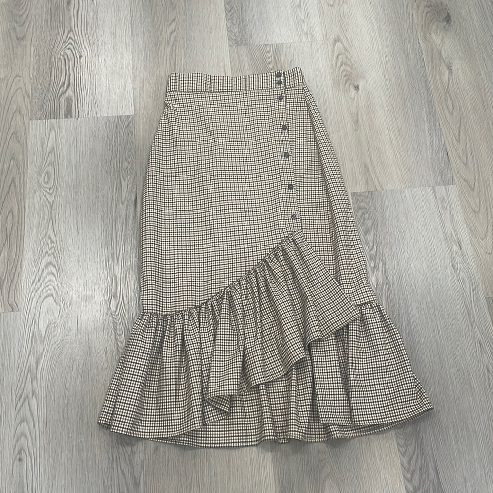 Zara plaid skirt